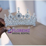 Luxury Crystal Rhinestone Bridal Crown - Renting