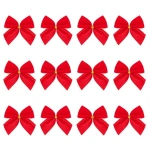 Pack of Christmas Bow Ribbon Ornament for Xmas Tree