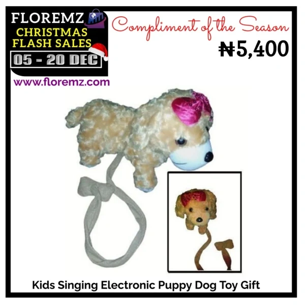 Kids Singing Electronic Puppy Dog Toy Gift
