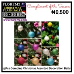 15Pcs Combine Christmas Assorted Decoration Balls