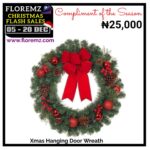 Xmas Hanging Door Wreath (Floremz Edition) – Black Friday Deal