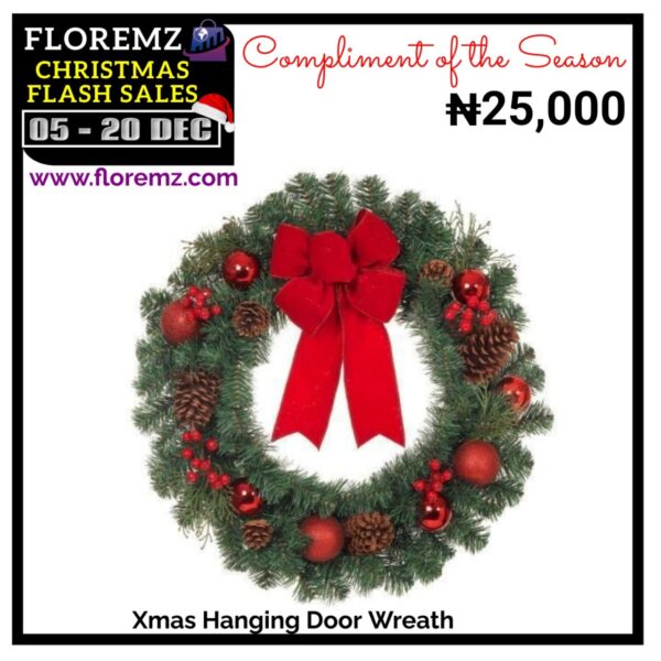 Xmas Hanging Door Wreath (Floremz Edition) – Black Friday Deal