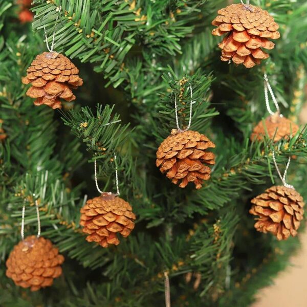 12pcs Christmas Pine Cones