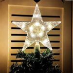 Led Star Light Unique Christmas Tree Topper -Gold