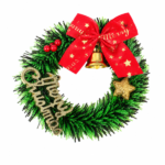 Christmas Hanging Door Tinsel Wreath