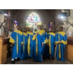Sky Blue & Gold Colour Choir Robes - Rental
