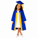 Royal Blue Primary School Graduation Gown & Cap Rental