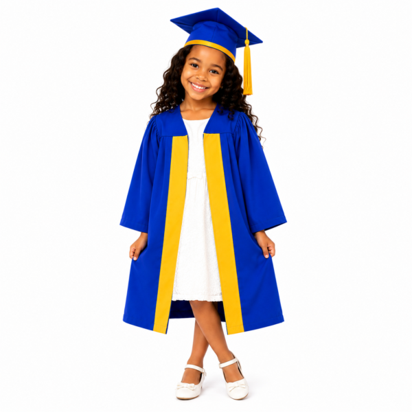 Royal Blue Primary School Graduation Gown & Cap Rental