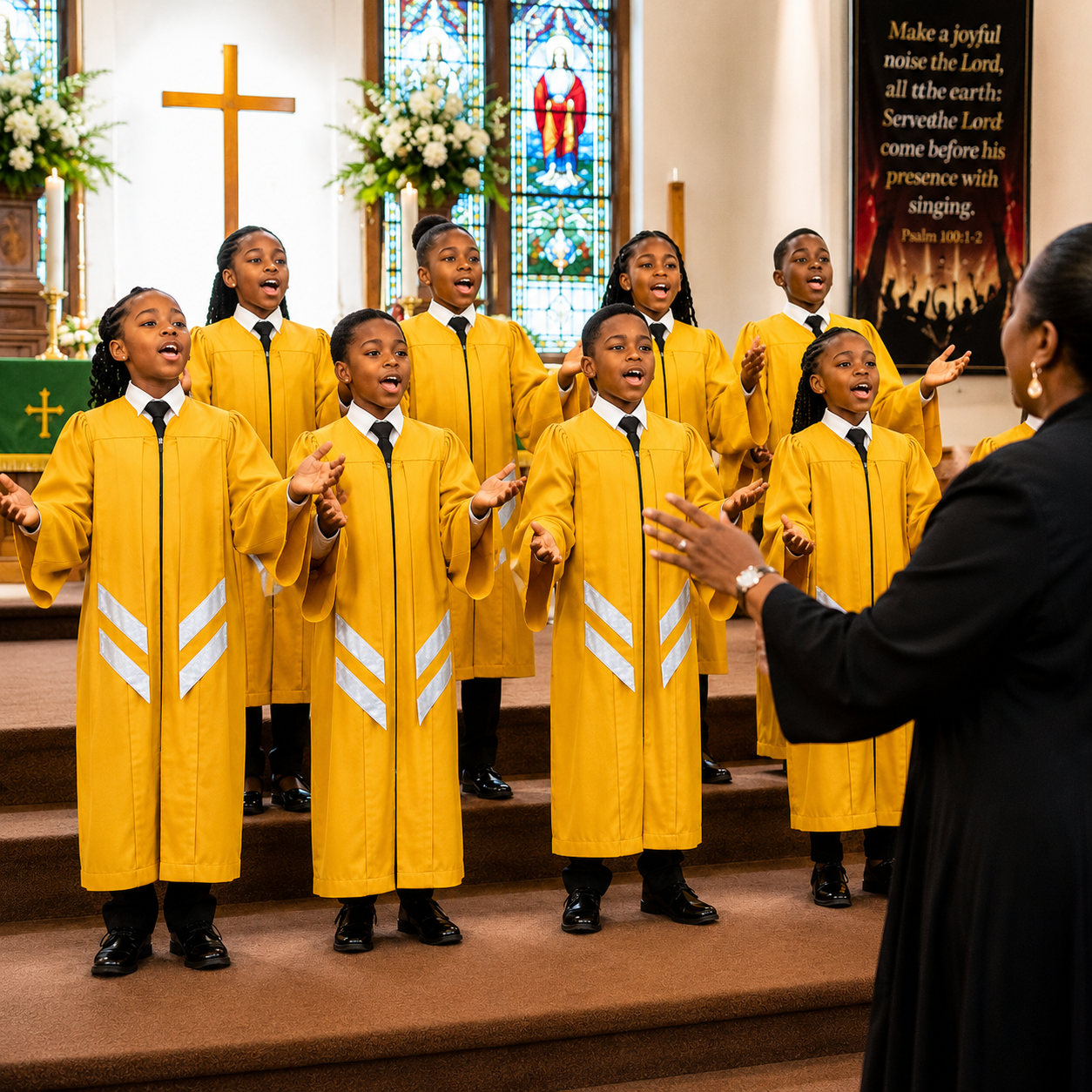 Gold Children’s Choir Robes Rental