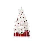7ft White Christmas Tree + Free 20pcs Balls For Decoration