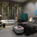 300Bulbs LED Curtain Christmas Lights - Gold