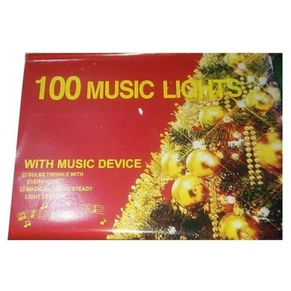 Christmas Lights 100 Music Lights with Music Device - Multi Colour