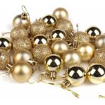 2cm Christmas Tree Balls - Gold - 24Pcs