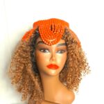 Coral Bead Headpiece for Rent