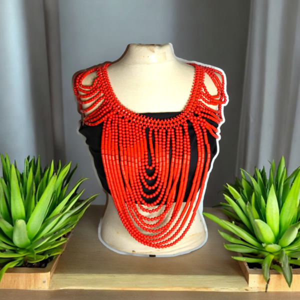 Rent Coral Bead Chest Piece