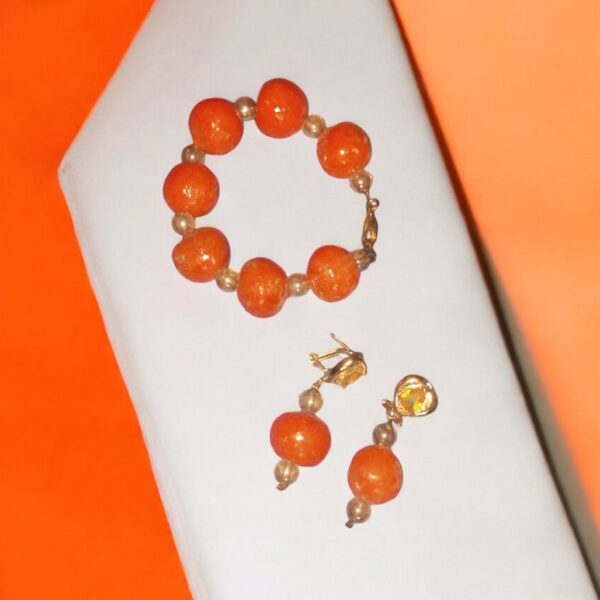 Coral Beaded Bracelet for rent