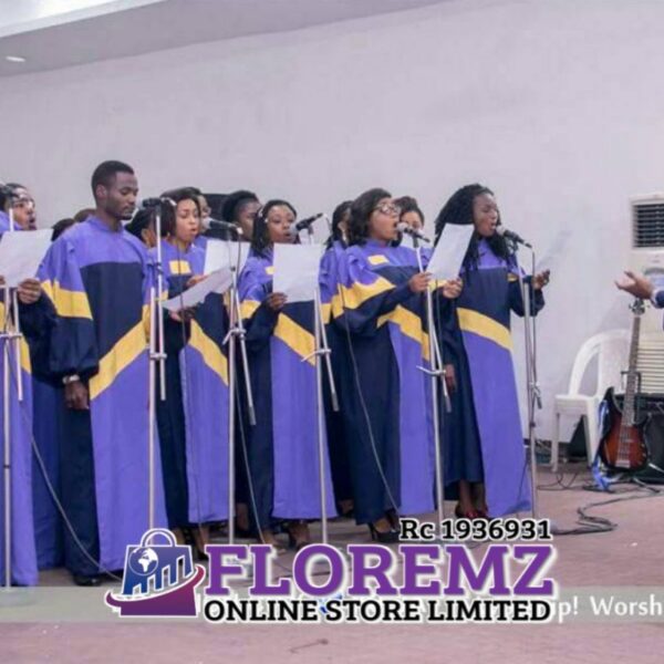 Purple with touch of Gold & Navy Blue Choir Robes for Rent