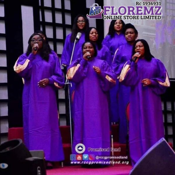 Floremz Purple with Gold Choir Robes for Rent