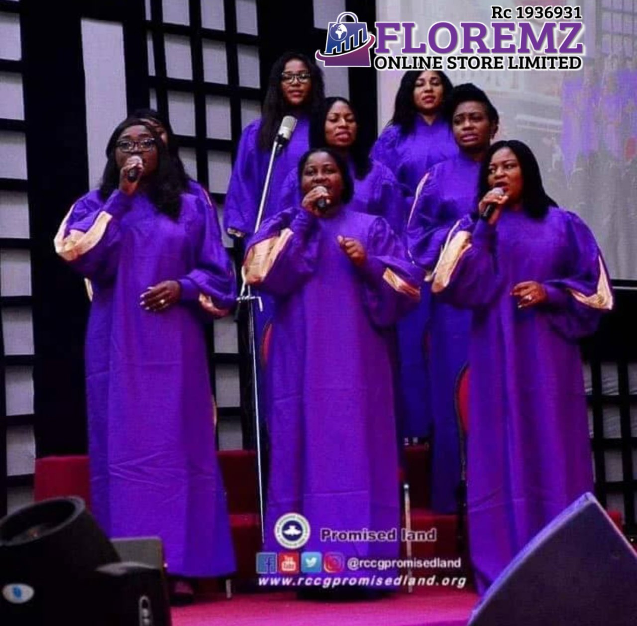 Purple & Gold Choir Robes for Rent