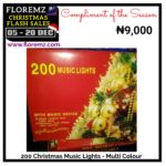 Christmas Lights 200 Music Lights - Multi Colour