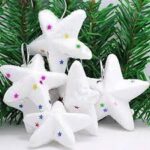 6pcs Christmas Little Twinkle White Star Ornaments
