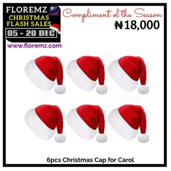 Original Christmas Cap - 6pcs