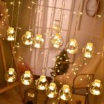 3.5M Christmas Garland icicle curtain LED String Bulb Lights - Warm White