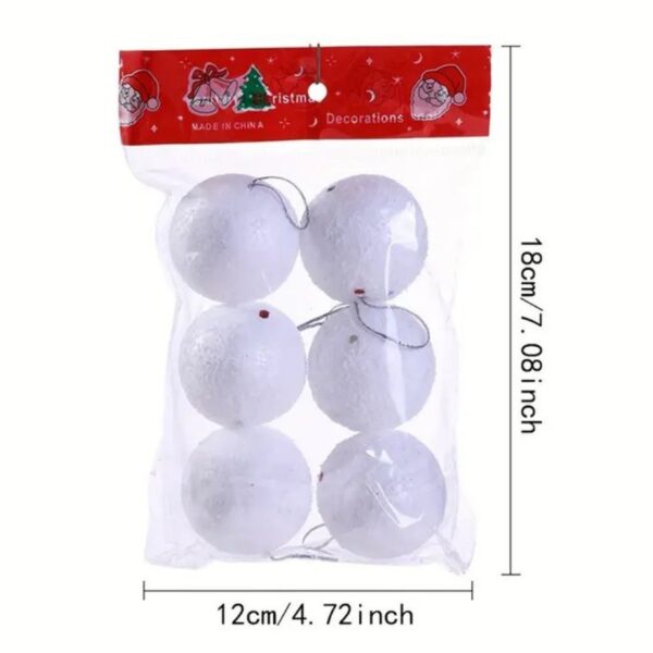 Big White Christmas Tree Ball