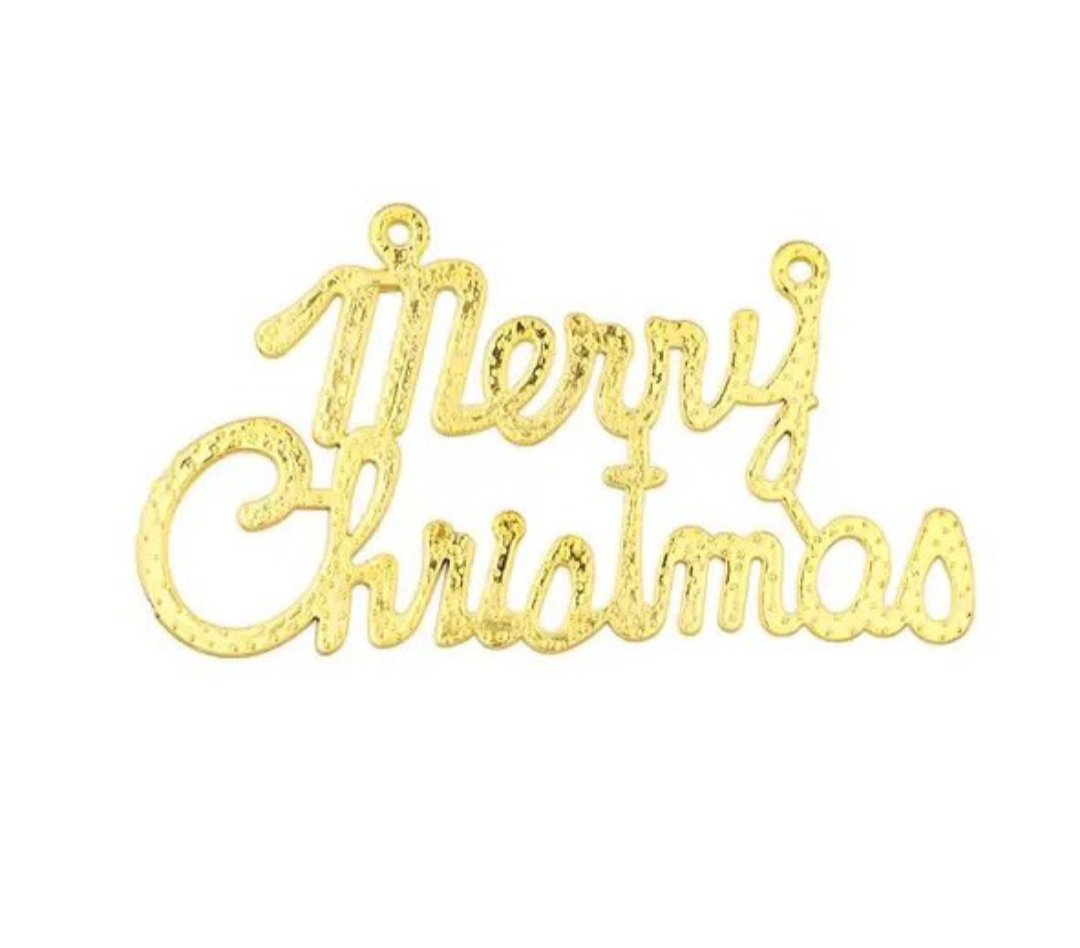 Mini Merry Christmas Inscription - 6pcs in a Pack