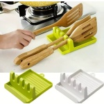 1Pc Multifunctional Spoon, Spatula and Silicone Pot Cover Rest Holder