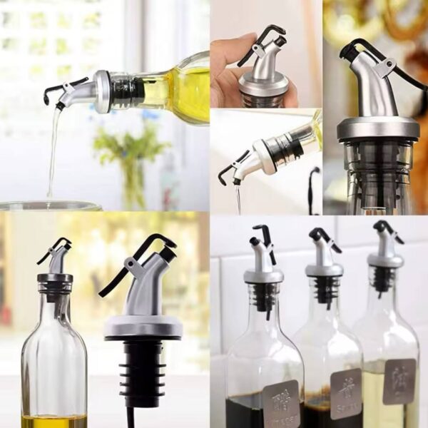 Bottle Pourer Oil Sprayer Cap Spout Liquor Dispenser