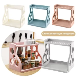 Multipurpose Double Layer Kitchen Storage Rack