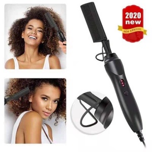Copper Hot Hair Straightener Comb And Curler
