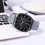 Plain Color Thick Leather SmartWatch Unisex