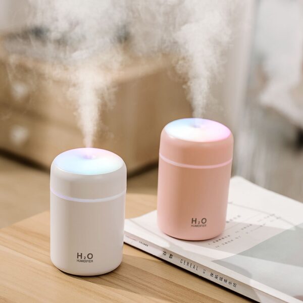 H2O Ultrasonic Cool Mist Humidifier with Ambient LED Light