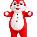 Inflatable Cute Bunny Mascot Costume for Rent in Lagos
