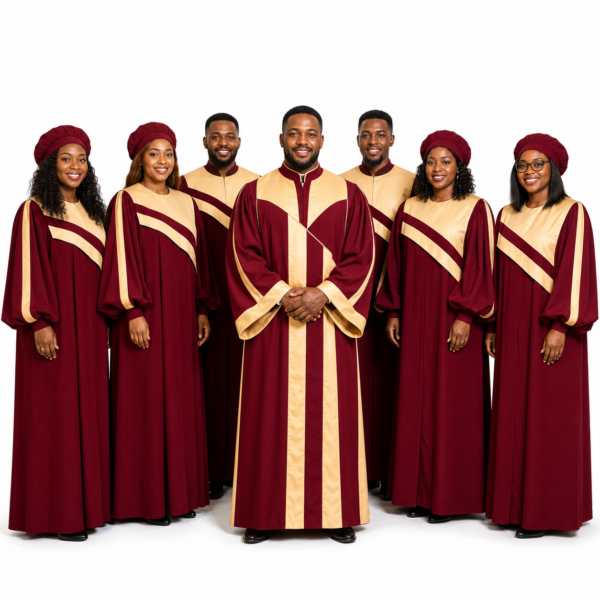 Production of Wine and Cream Choir Robe -Bulk Sale